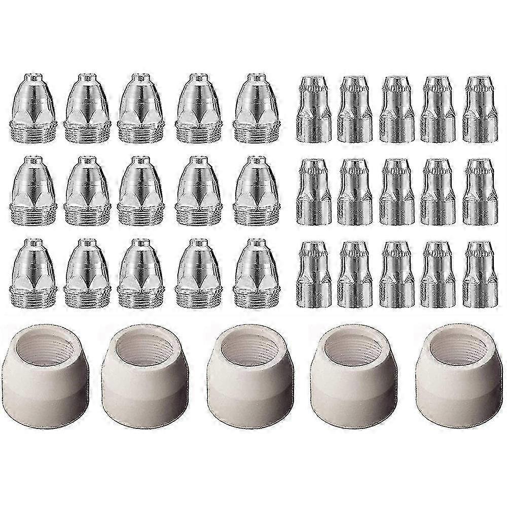 1009920160824P80 Plasma Electrode Tip Nozzle 1.5 100amp Plasma Cutting Torch Consumables Accessory 35pcs f26