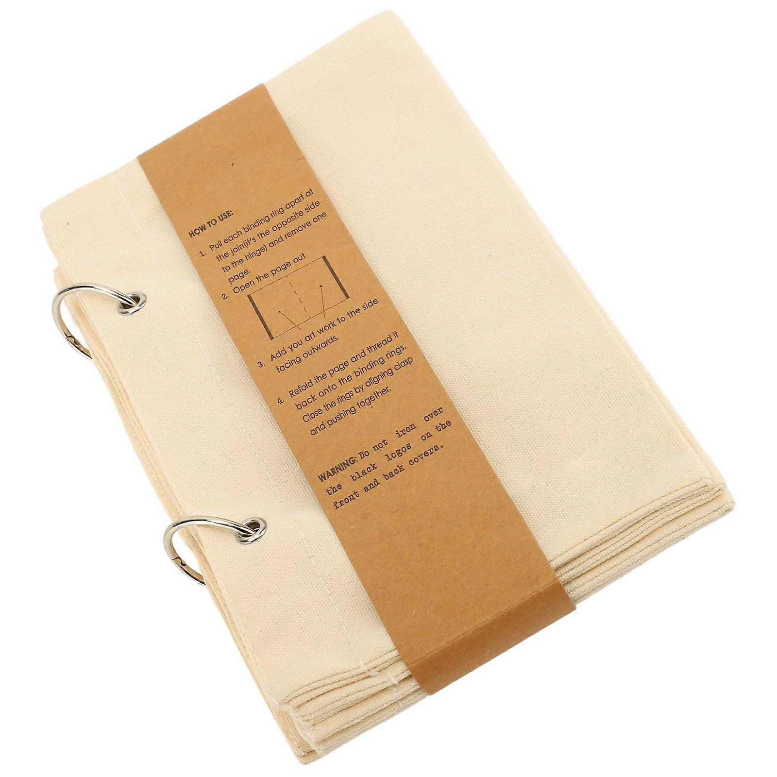 Foldable Linen Sketch Book Portable Fabric Sketchbook for Artist Student Drawing Sketching Crafting Art Journaling Book Multicolor