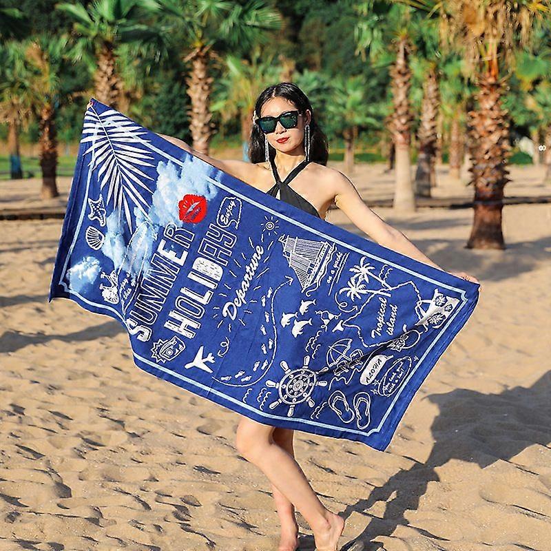 Strandhandduk Hudvänlig, blekfri polyester extra stor badhandduk för