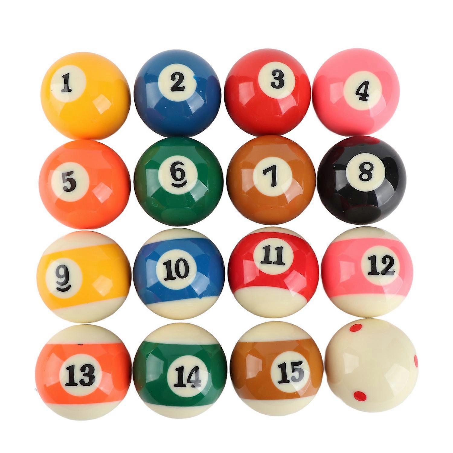 57.2mm American Standard Billiard Ball Set Professional Resin Small Pool Cue Ball Full Set