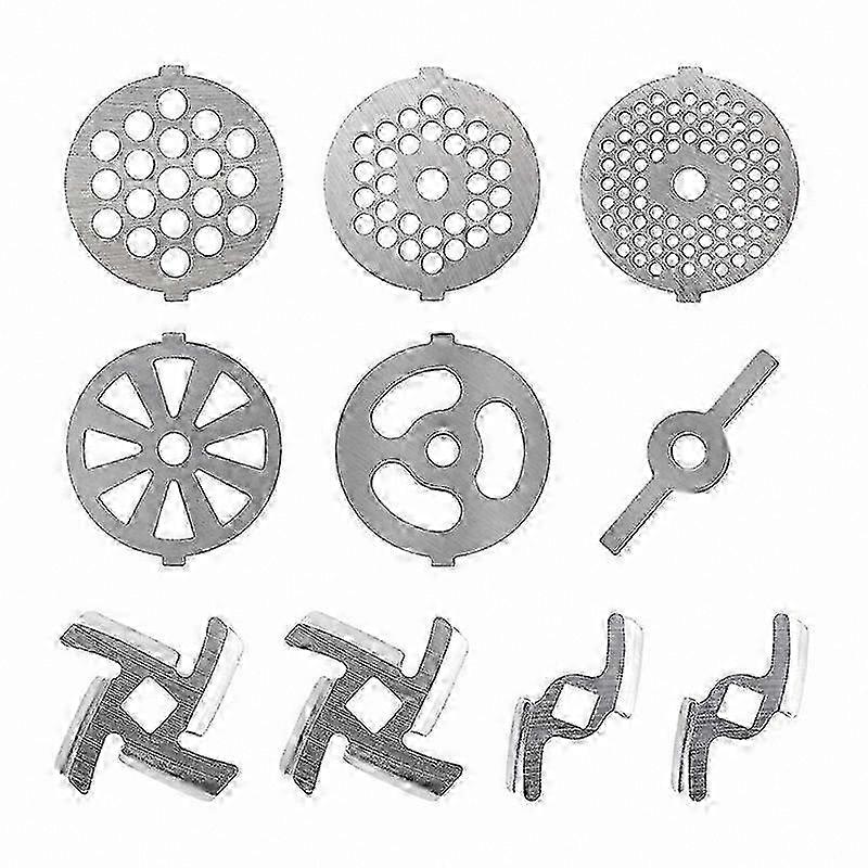 10-Pack Meat Grinder Blade Set for Food Processing and Sausage Preparation