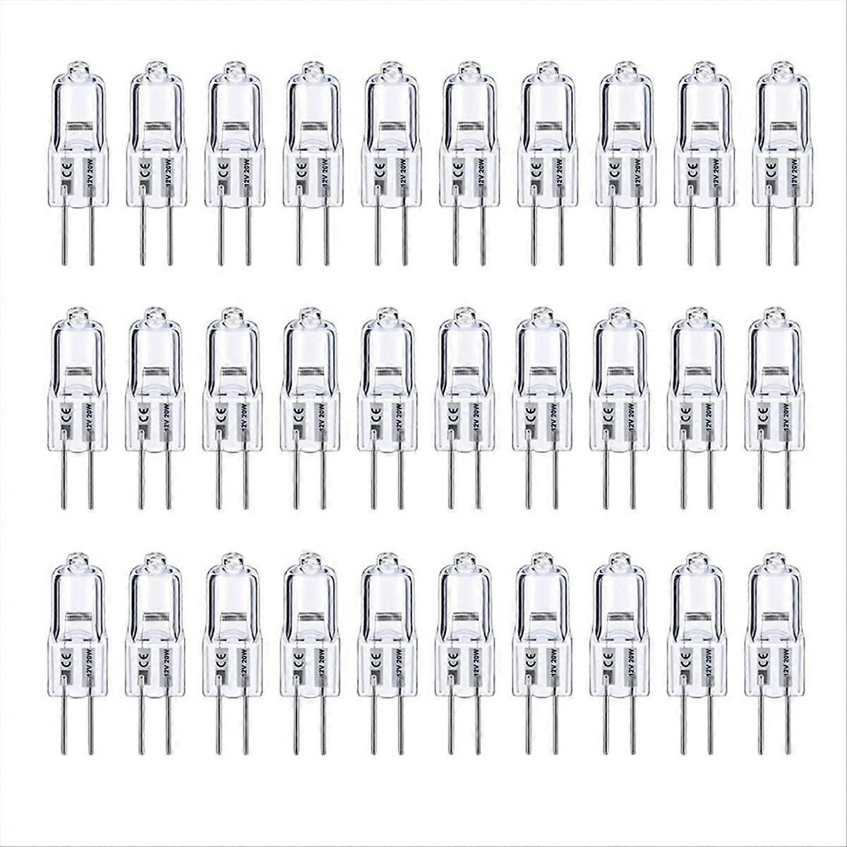 G4 Bulb,20 Pack Halogen G4 12V 20W with G4 Bi-pin Base
