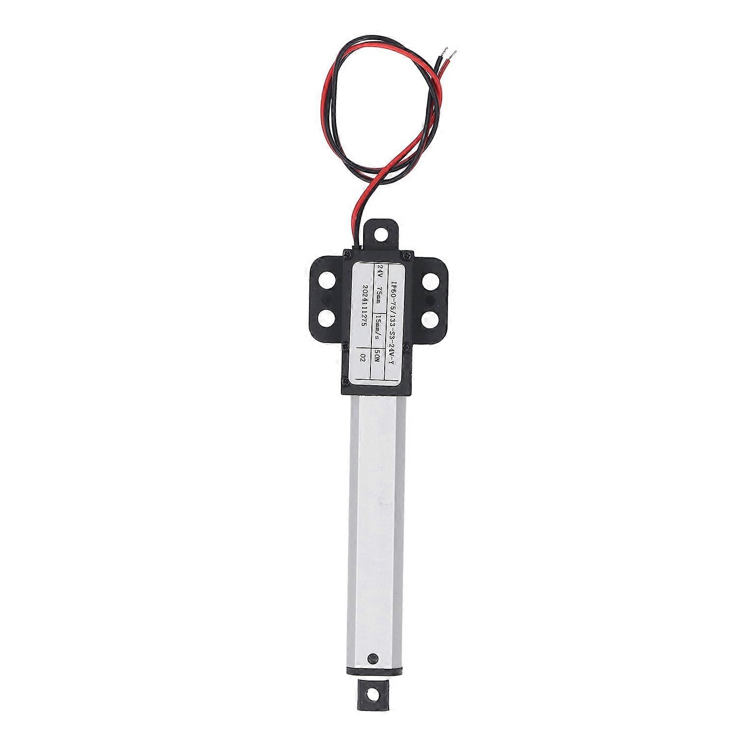 Mini Linear Actuator with Wings 24V DC Automatic Telescopic Electric Linear Actuator 15mm/s Speed 75