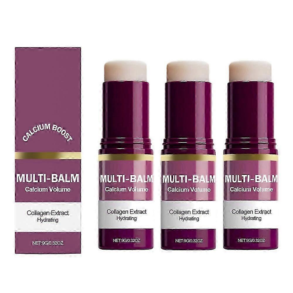 Calcium Multi Balm, Calcium Volume Multi Balm, Wrinkle Core Stick, Collagen Moisturing Stick, Anti-aging, Hydrating, Firming Skin
