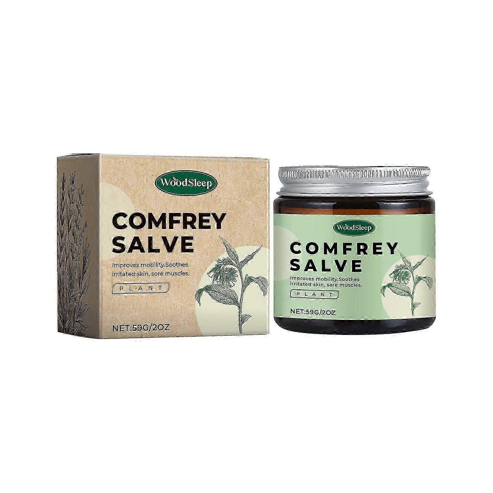 Organic Comfrey Herbal Salve for Relieving Sore Muscles with Natural Ingredients