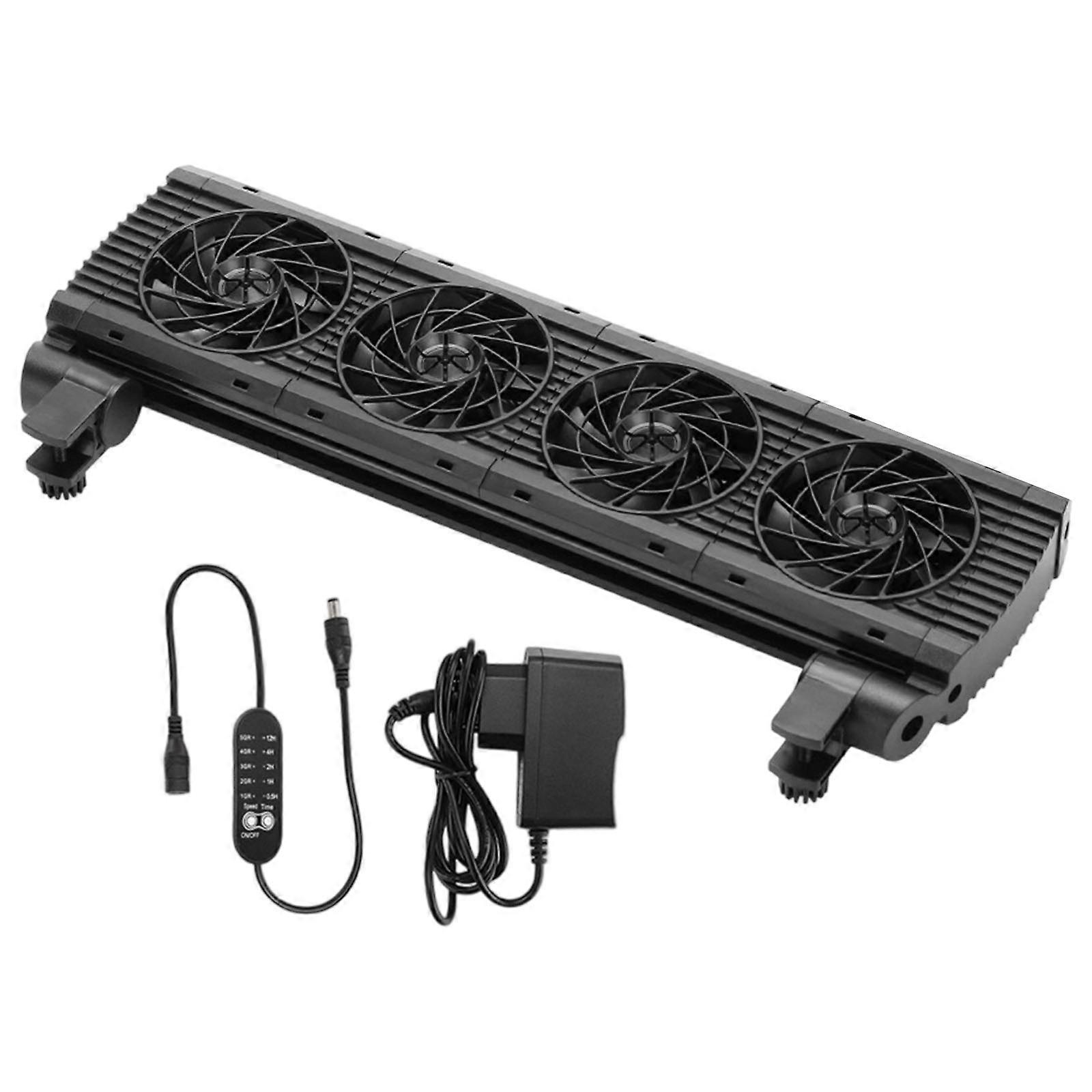 Efficient Cooling Device 5 Level Speed Adjustment Cooling Fan with Easy Installation Clamp Wide Coverage for Fishtanks Multicolor