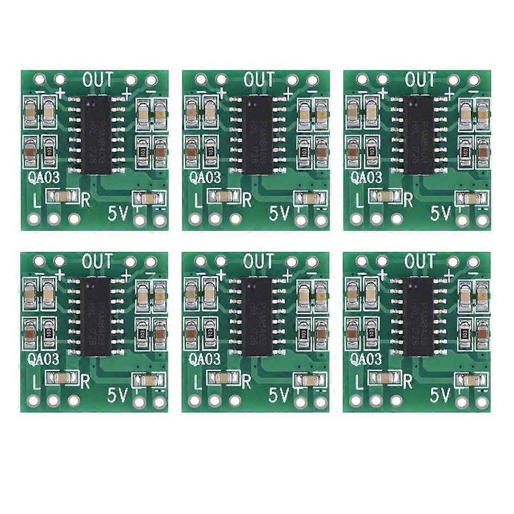 6pcs Super Small 3W+3W Type D Digital Audio Amplifier Power Amp Module 2.5V-5.5V