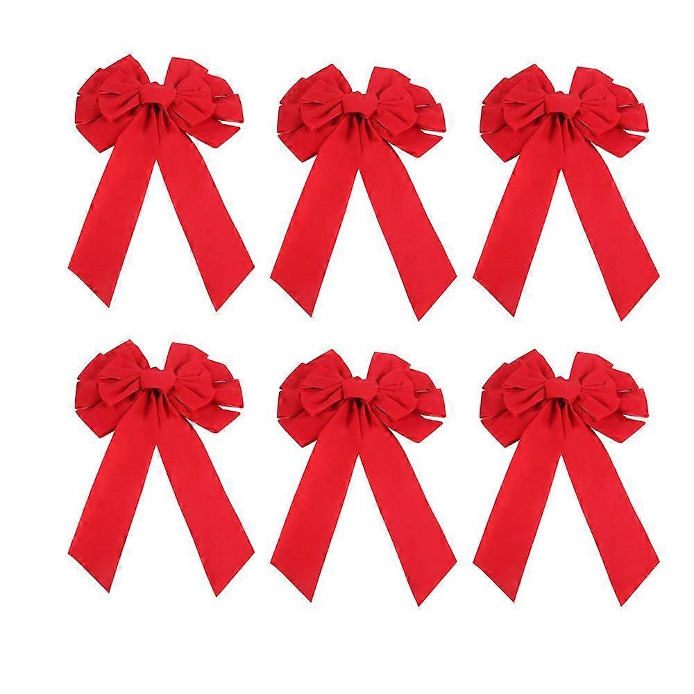 large red Christmas bows