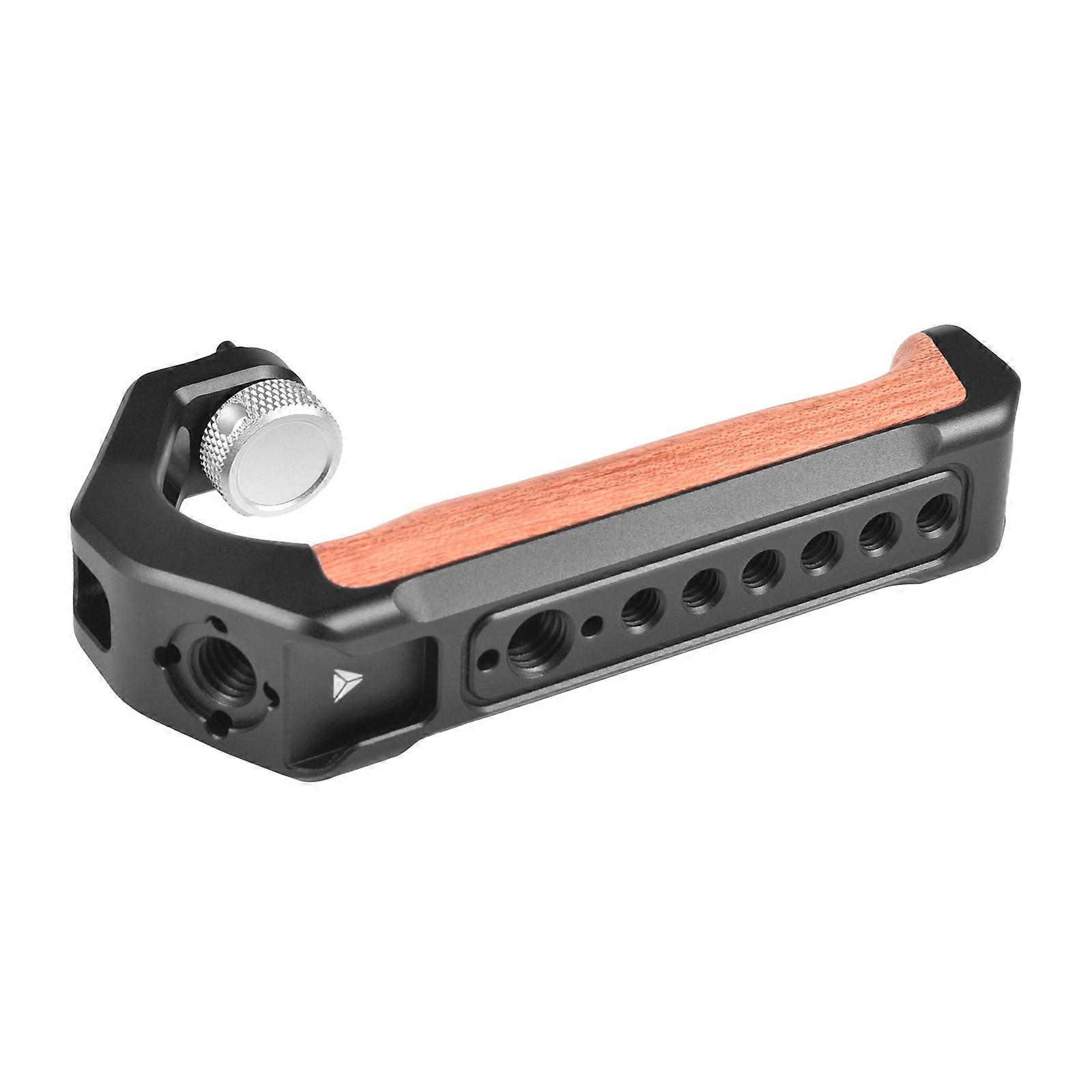 Ergonomic Camera Handle with Integrated 3/8 and 1/4 Screw Hole Locating for Microphones and Lights Mount Easily Multicolor