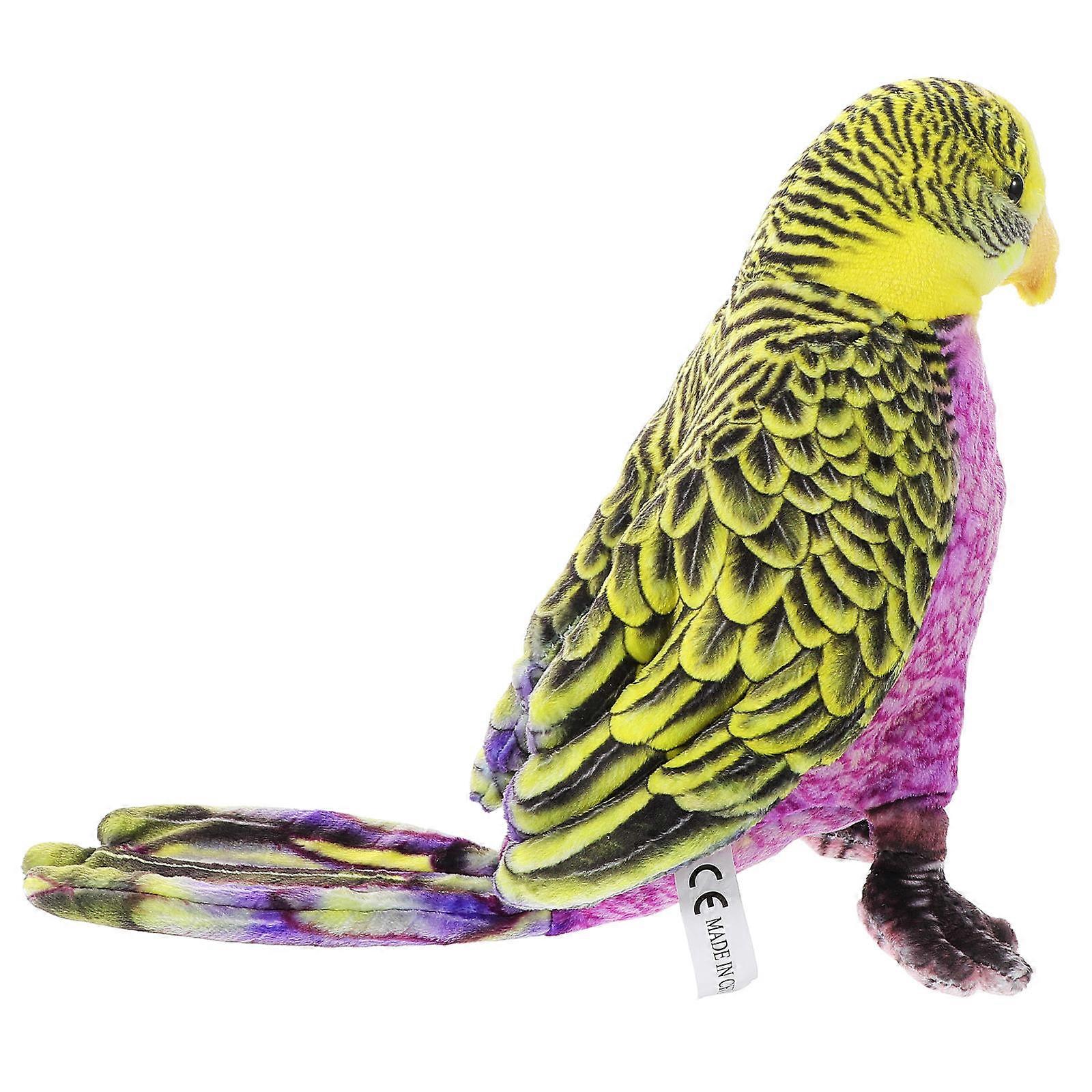 Plush Doll for Decor Parrot Shaped Toy Simulation