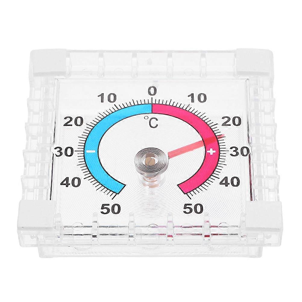 Outdoor Door Window Thermometer for Temperature Gauge Transparent Plastic