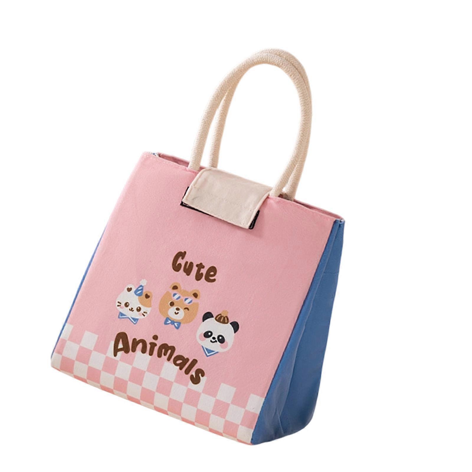 Thermal Insulated Meal Bag for Daily Use Office School Easy Cleaning Stylish Carrying Solution Multicolor