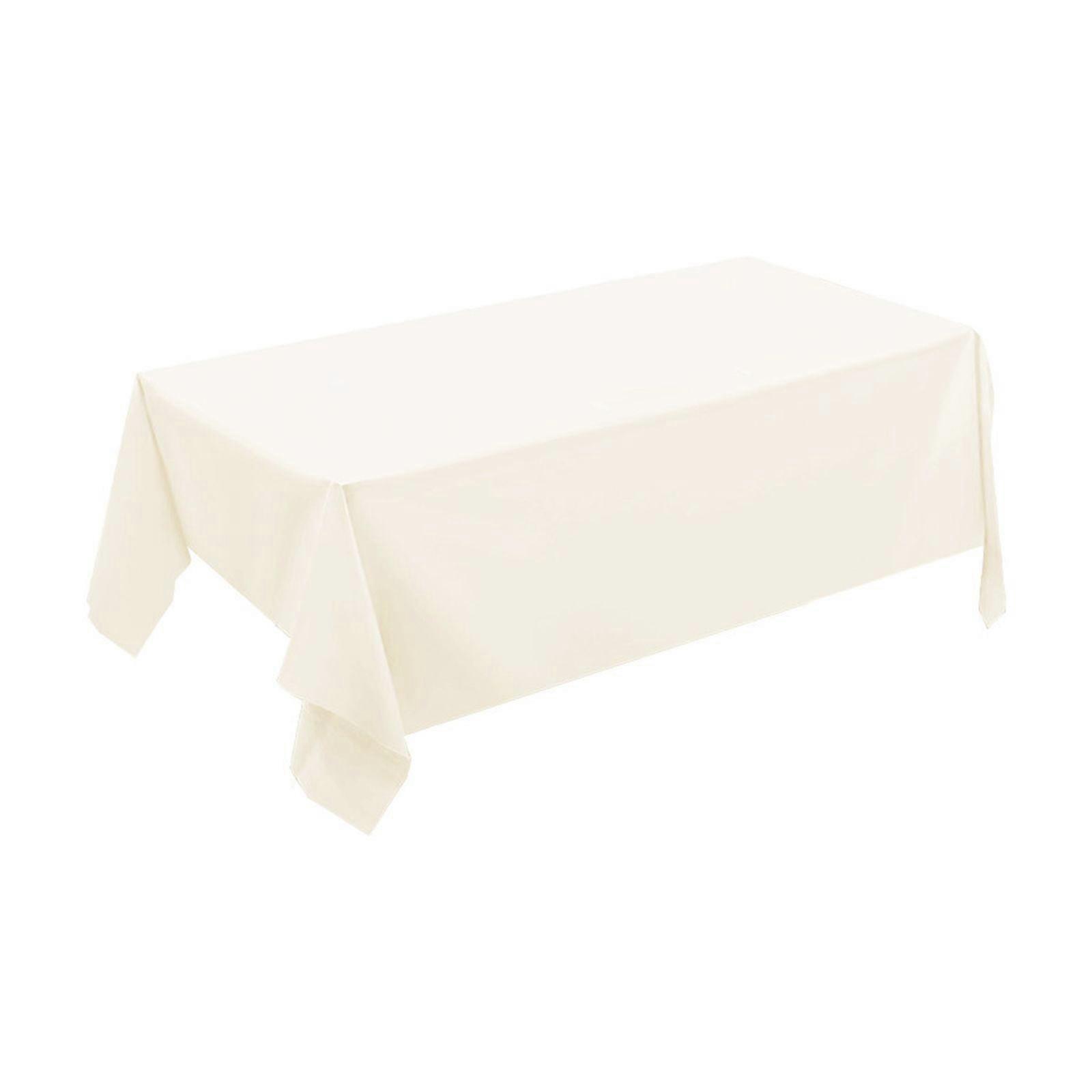 Disposable Tablecloths Solid Color Party No Wash Tablecloths Padded Table for Parties Picnics and Events 54x72 inches