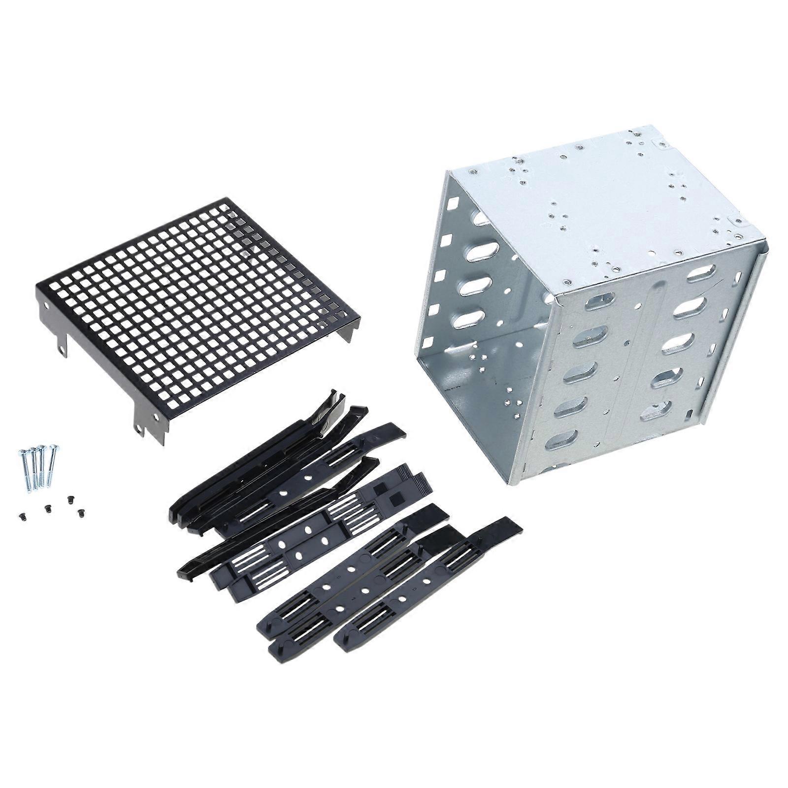 Hard Drive Cage SATA SAS Hard Disk Tray Rack Stainless Steel with Fan Space Adapter Tray Bracket for Computer PC for Cas Multicolor