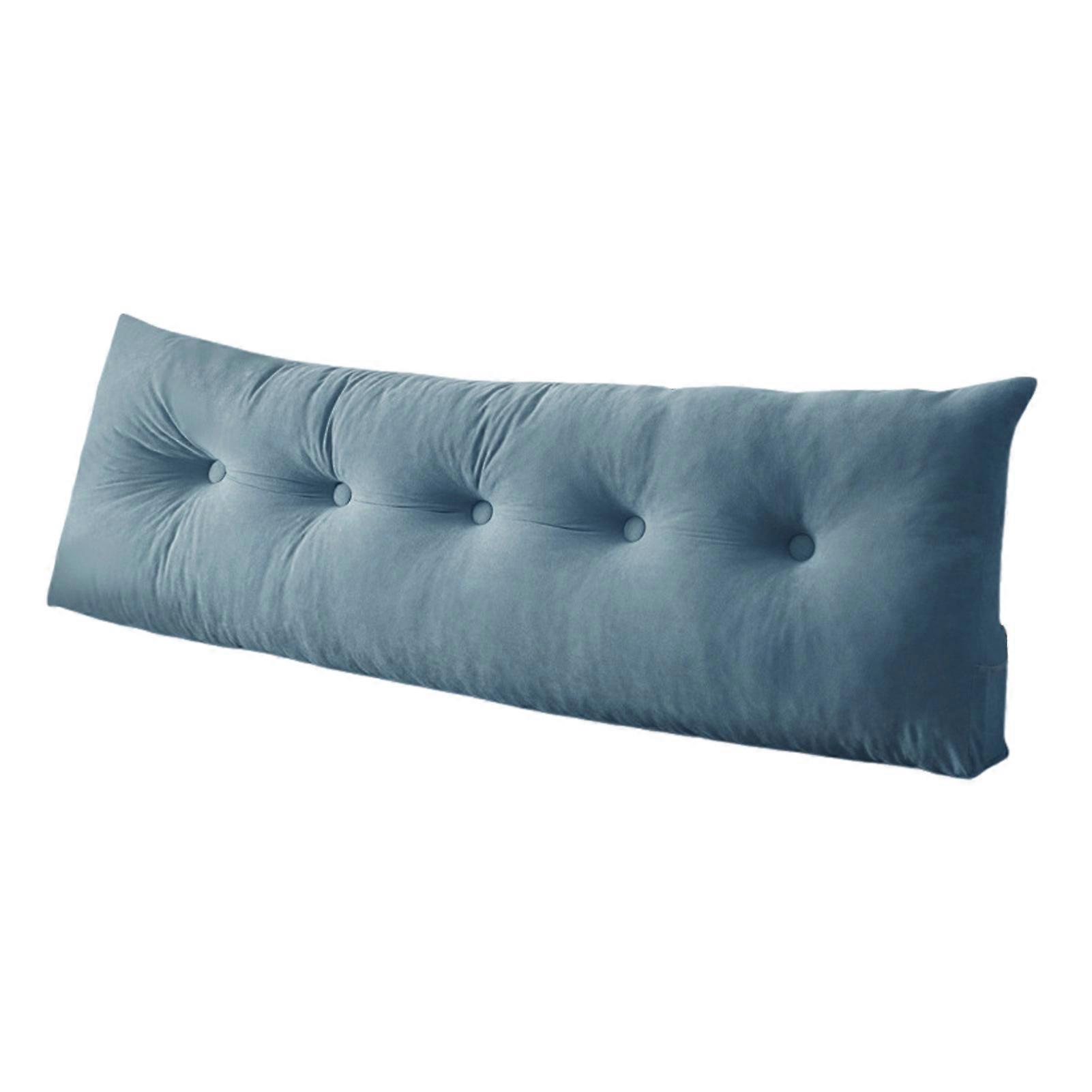 Triangular Headboard Wedge Pillow - Ergonomic Side Pocket - for Dorm Bed Sofa