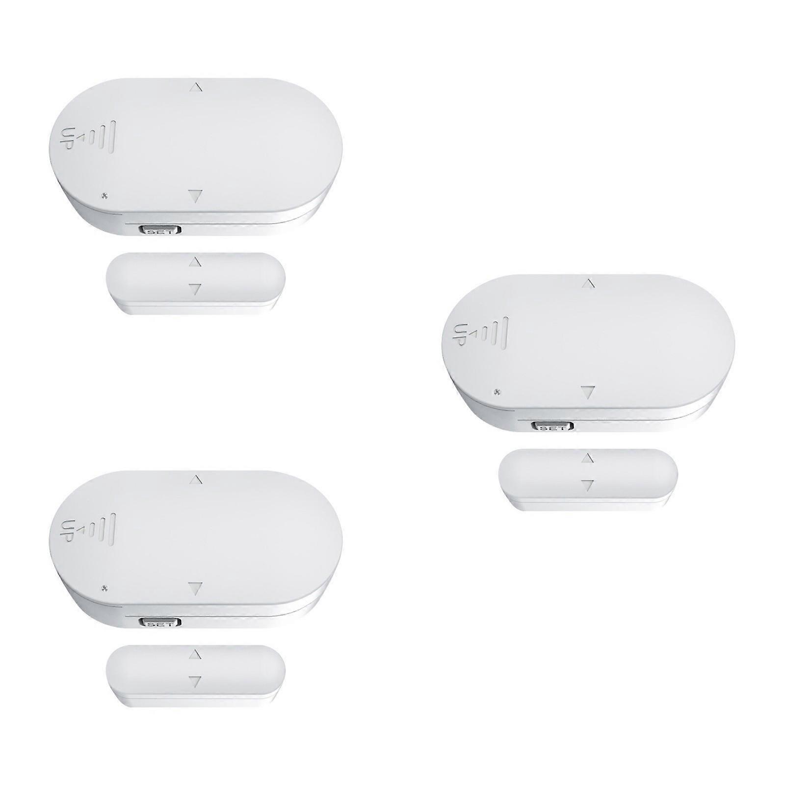 Wireless Door And Window Alarm Sensors Magnetic Security Device With Adjustable Volumes For Home Office Apartment Safety Multicolor