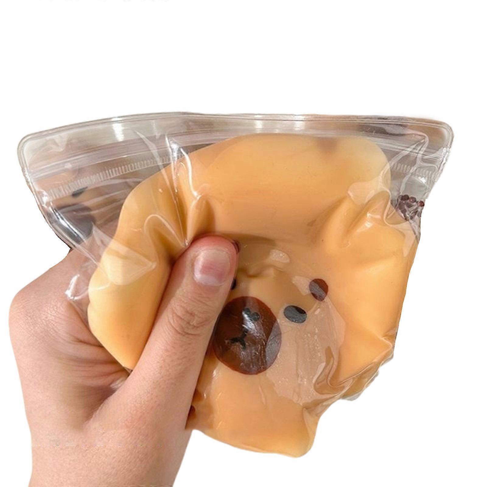 Capybara Shape Slow Risings  Toy Stress Relief Fidgets Toy Decompression Toy for Kids Christmas Sock Filler Multicolor