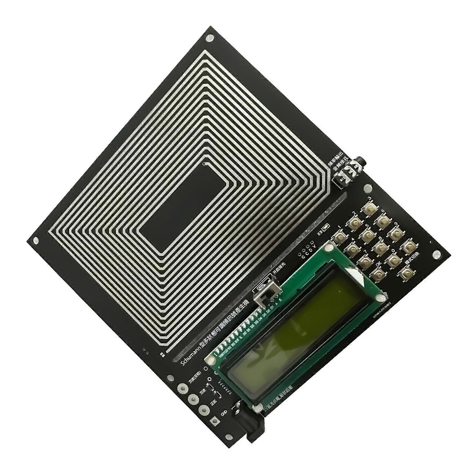 Sine Waves Schumann Frequency Generator Board with Programmable Tuning and Low Power Consumption Multicolor