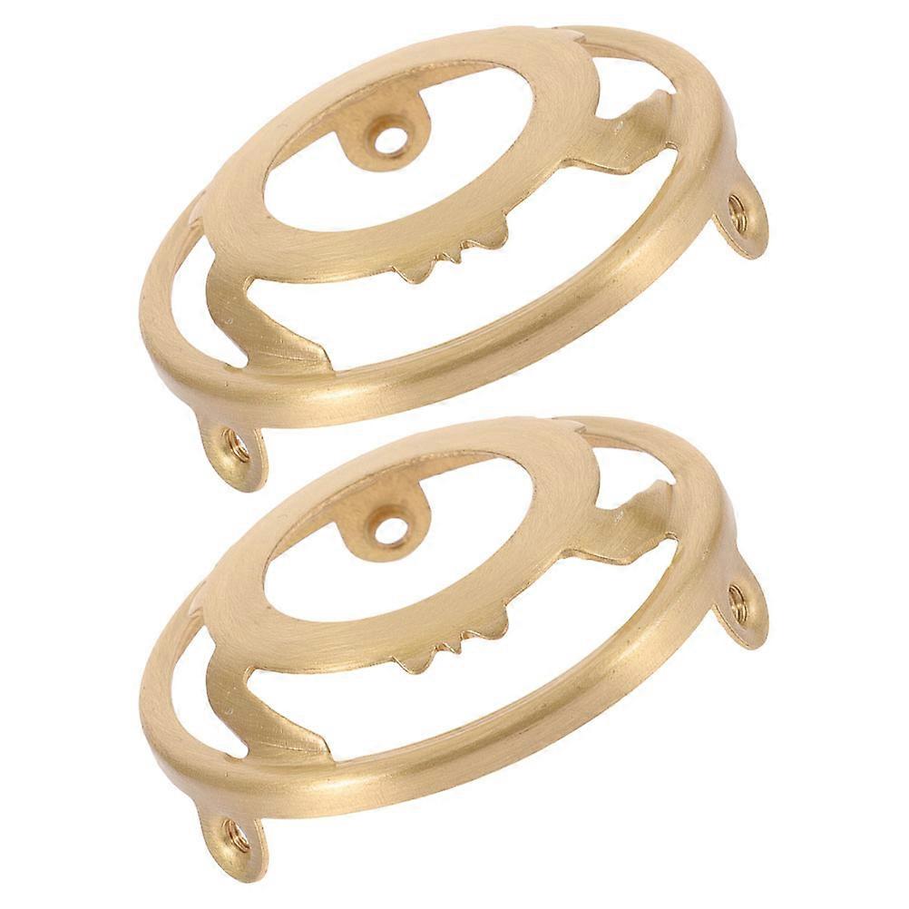 Pure Copper Lamp Holder for Lampshade 2Pcs Triangular Bracket Lamp Shade Ring