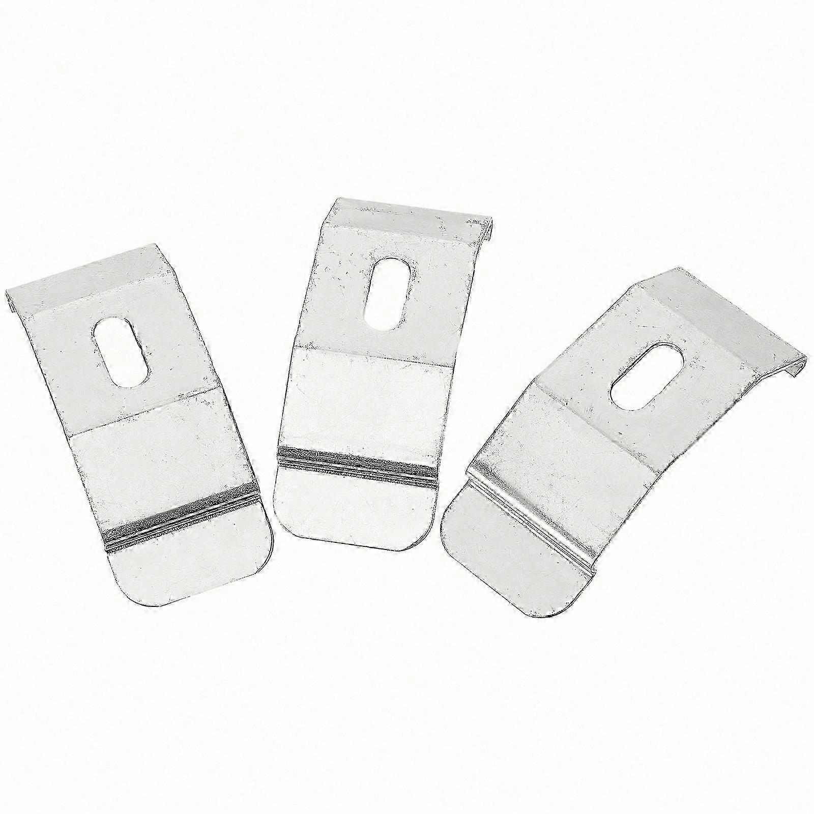 3-Pack Adjustable Louver Brackets for Vertical Curtain Mounting - Durable and Lightweight Wall Fixation Solution