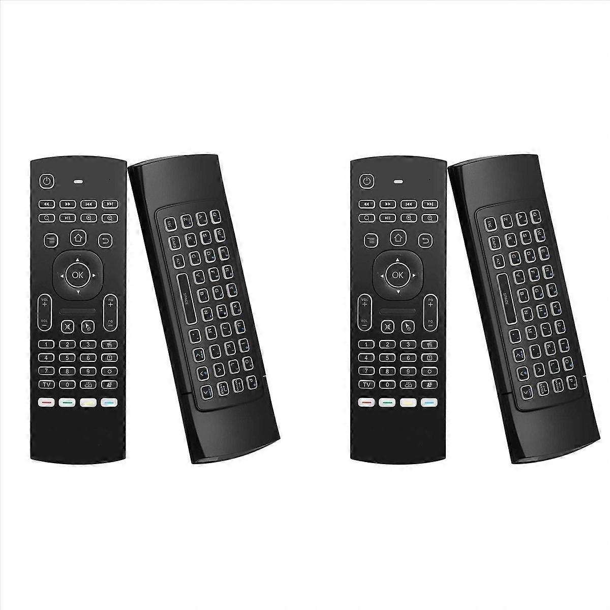 2X MX3 Air Mouse Wireless Keyboard Backlit Smart Remote Control 2.4G for Tx3 H96 Android TV Box