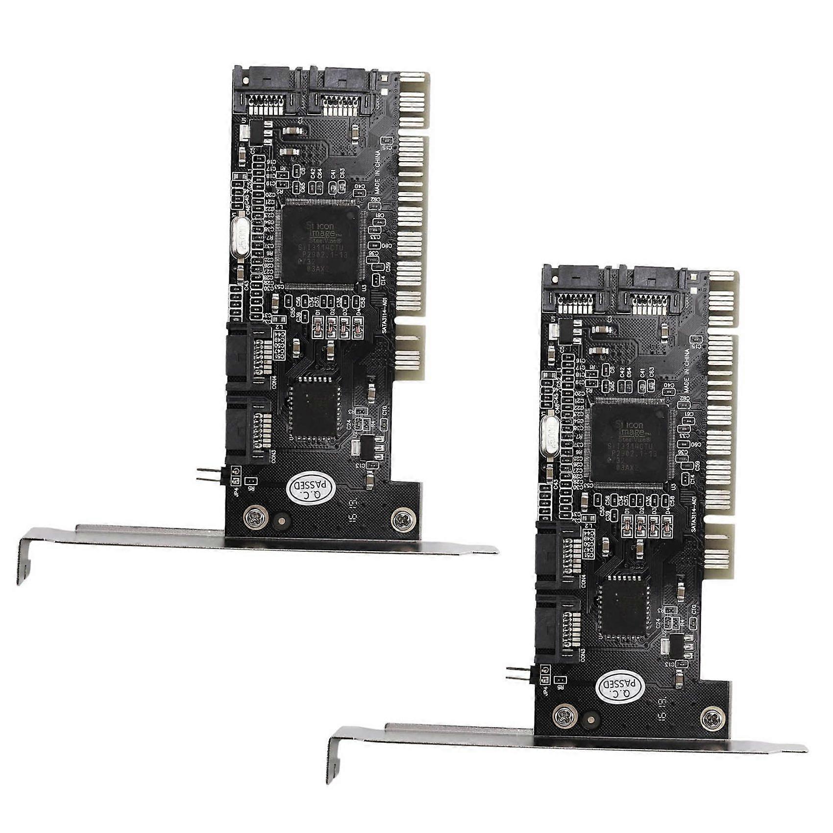 2X 3114 Array Card SATA Expansion Card 4-Port Expansion PCI to SATA Conversion Card