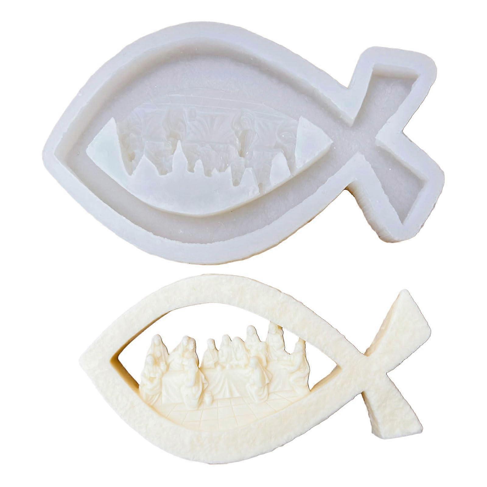 Jesus Last Supper Silicone Mold for Resin Casting and Soap Making with Intricate Detail