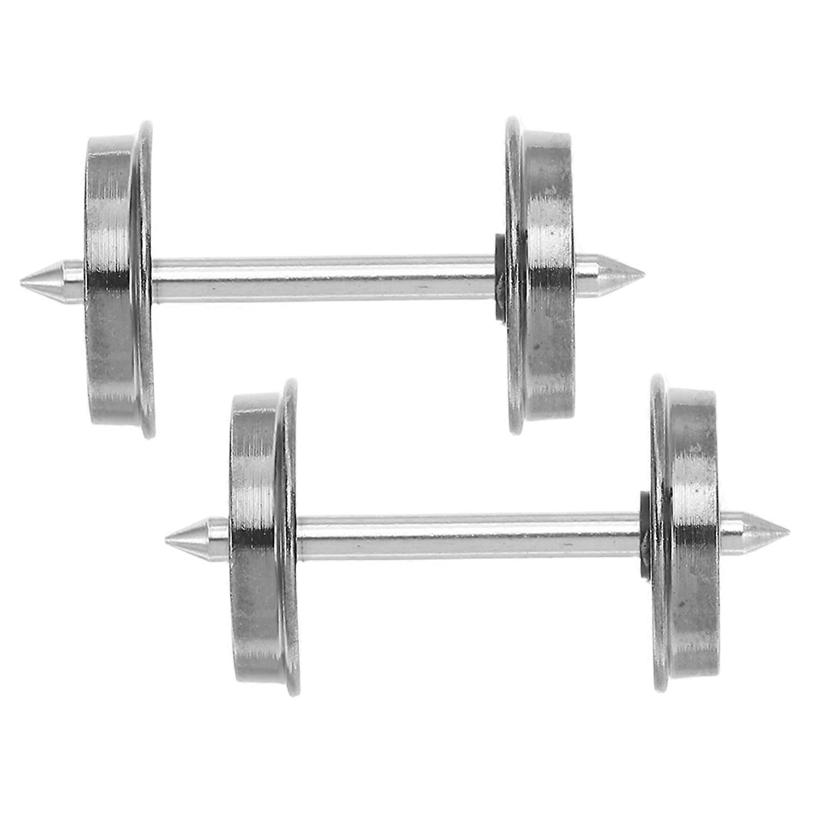 Electric Train Wheels Alloy Accessories for Model Train 1Pair Toy Wheels
