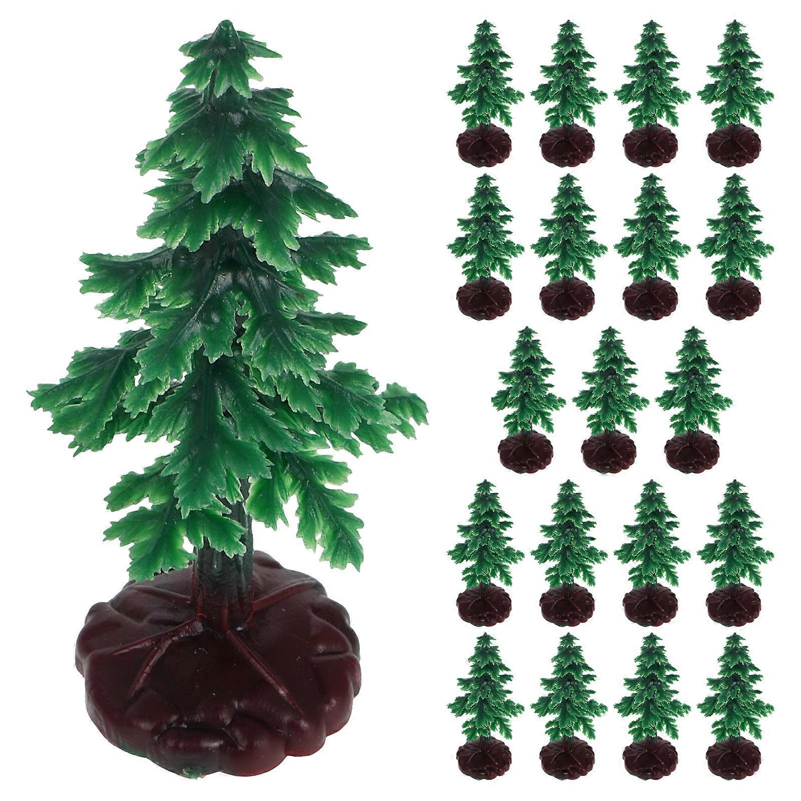 Christmas Tree Miniature Pine Tree for DIY Crafting 20Pcs Set