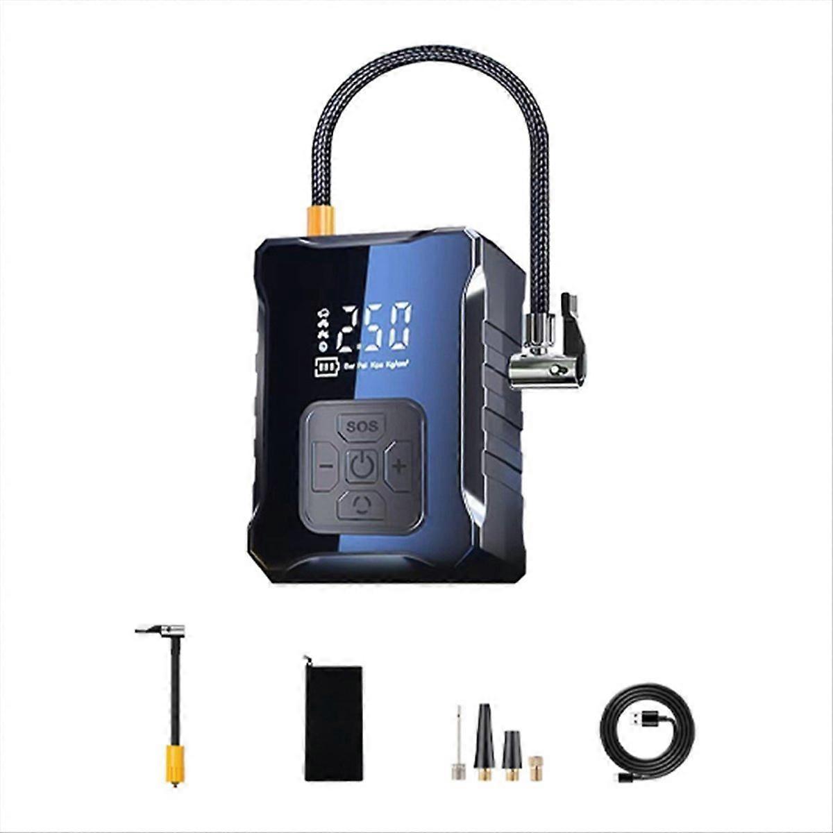 Wireless Inflation Pump Portable Car Air Compressor With LED Lighting