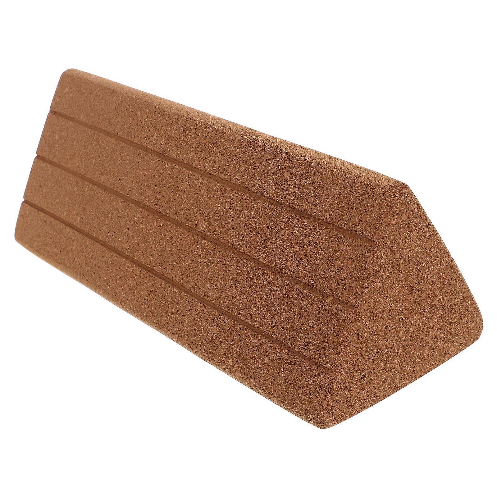 Yoga Block Triangle Cork Stability Support Yoga Beginners 30.00X15.00X12.30CM Soft Cork Yoga Block 1Pack
