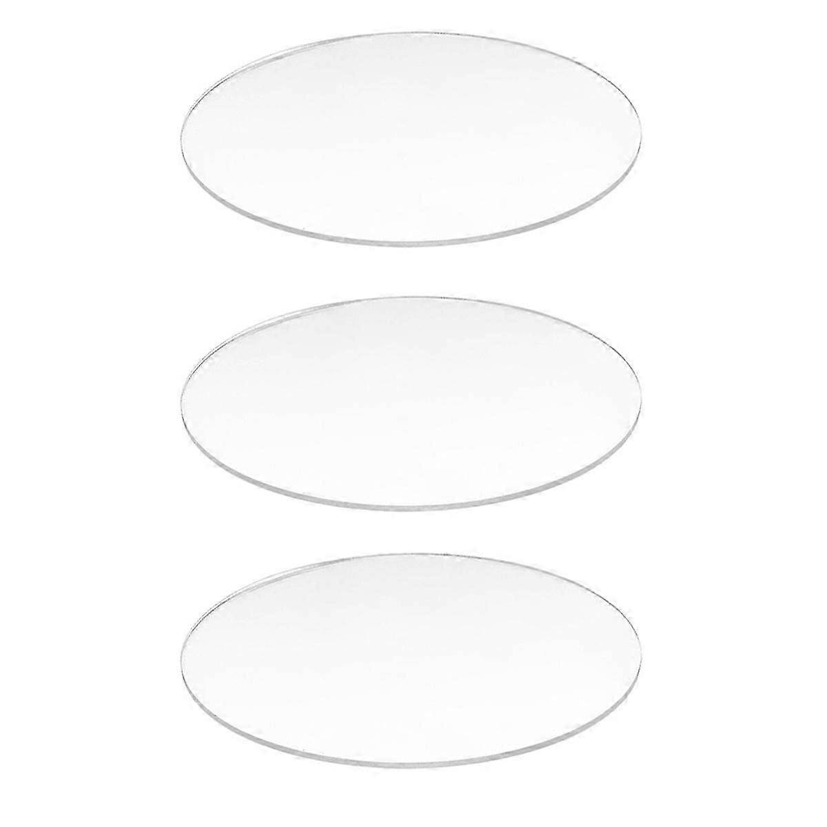 Transparent 3mm thick Mirror Acrylic round Disc Dimetro:60mm