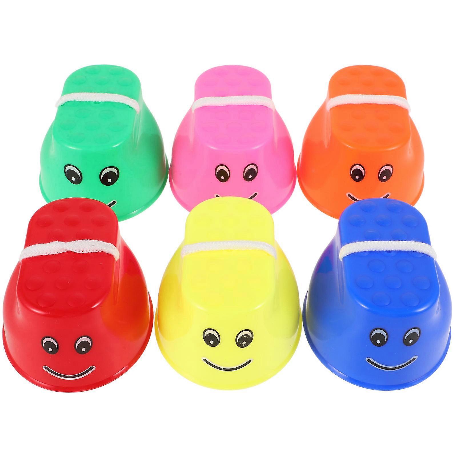 Games Walking Stilts for Kids Coordination Development 6Pcs Plastic