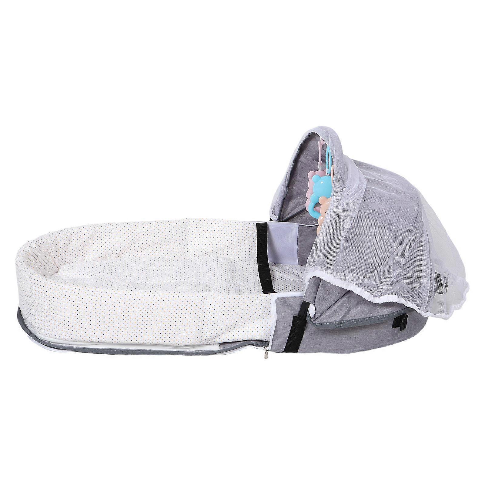 Mesh Net Infant Bassinet Portable and Washable with Foldable Design