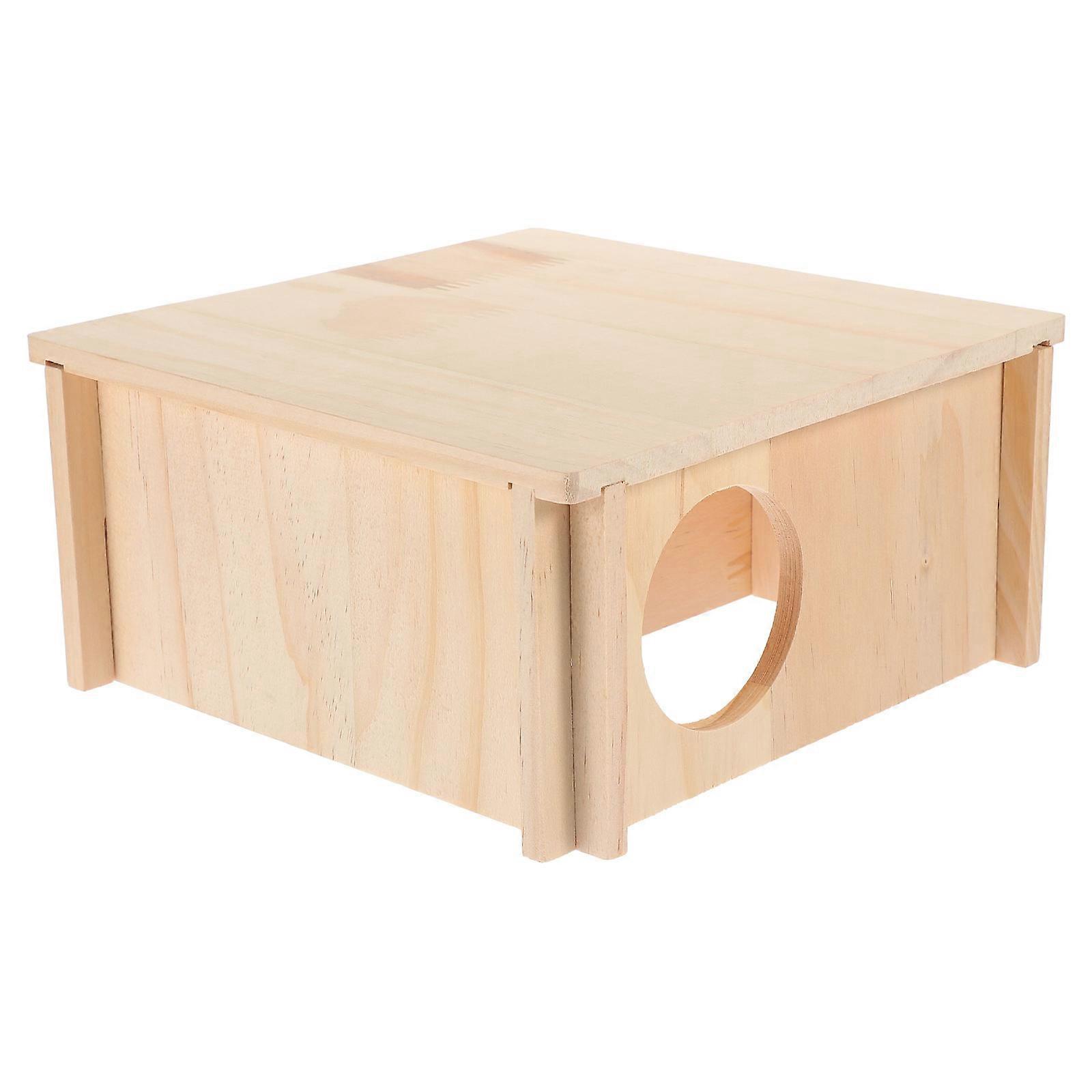 Khaki Small Pet House for Hamster Guinea Pig Made of Durable Synthetic Material Safe and Warm Nest