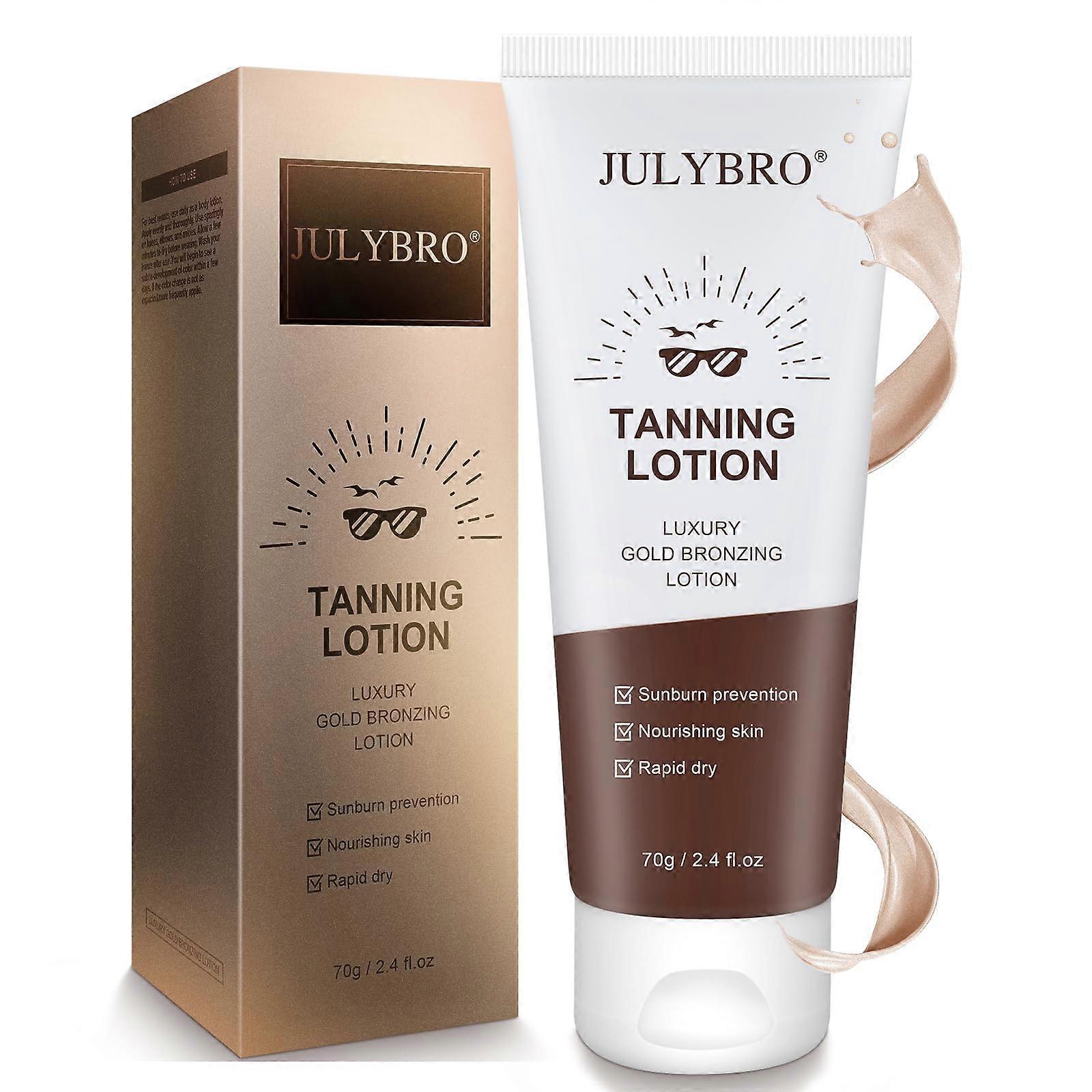 Self Tanner with Instant Bronzing Effect, 2.4oz Travel Size Sunless Tanning Lotion for Pale Skin