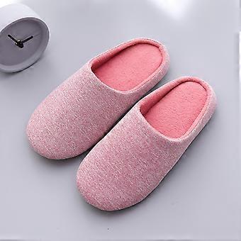 Women Slippers Home Soft Striped Flats Indoor Light Comfort Floor Shoes Men Silence Slides Bedroom Japanese Style Flip Flops