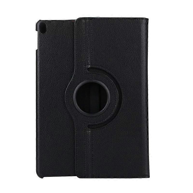 Stylish Case For Ipad 2021 10.2 Black Litchi Texture Rotating Leather