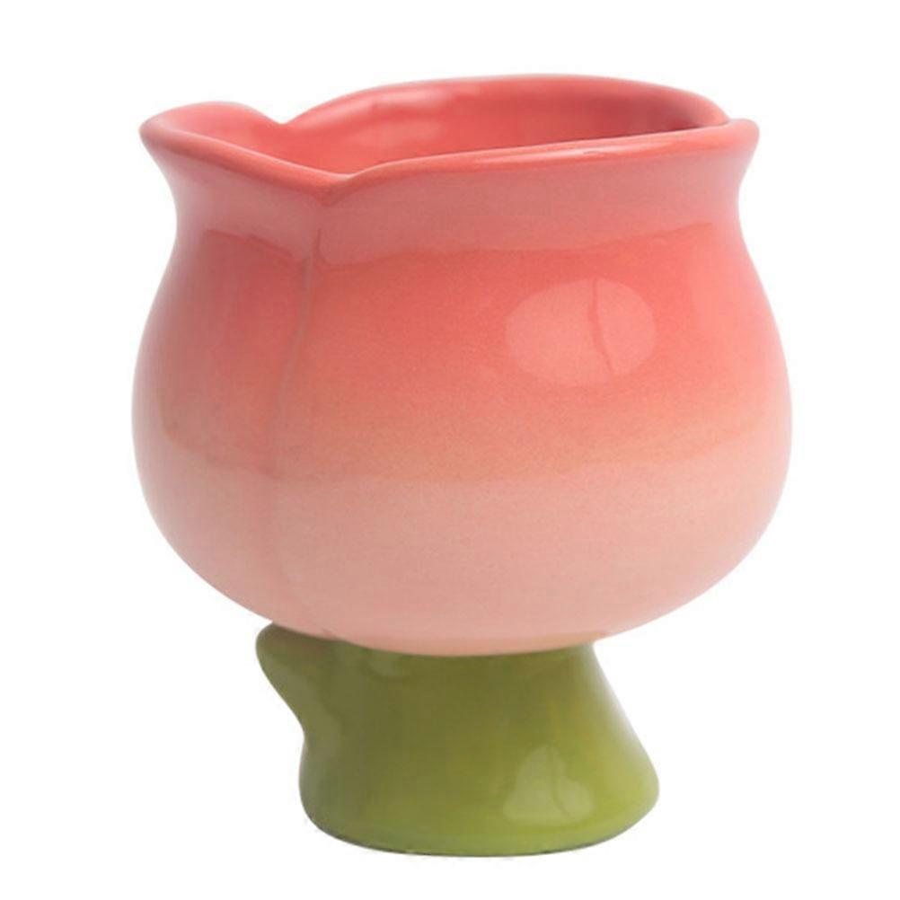 Tulip Ice Cream Cup Ceramic for Kitchen Use 1 Piece Practical Design