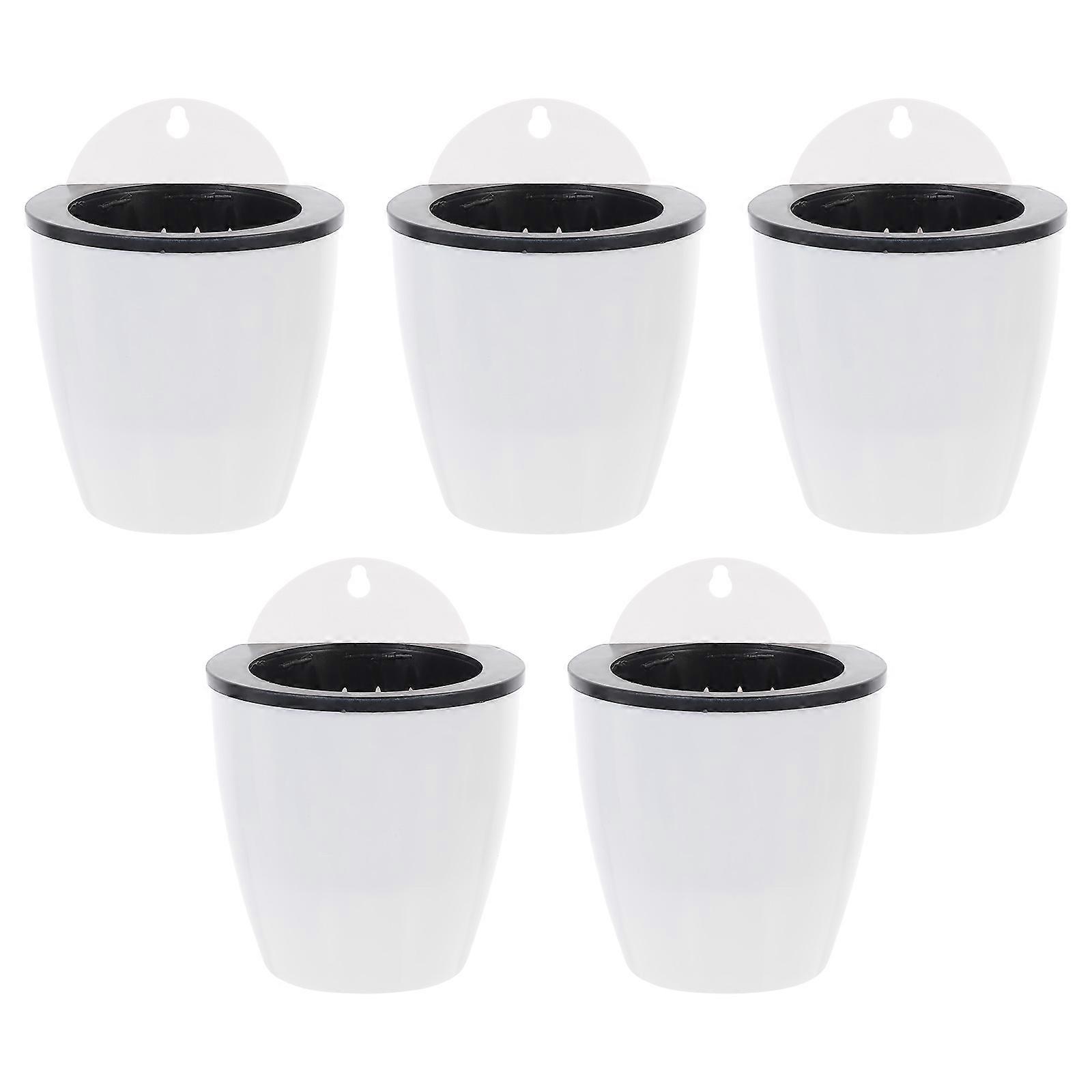 Automatic Water Absorption Plant Flower Pot for Wall Hanging 5Pcs
