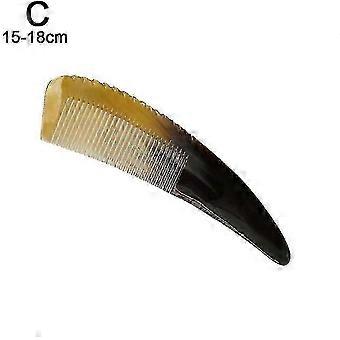 2025 Natural black buffalo horn comb hair comb ox horn fine / wide tooth massage comb