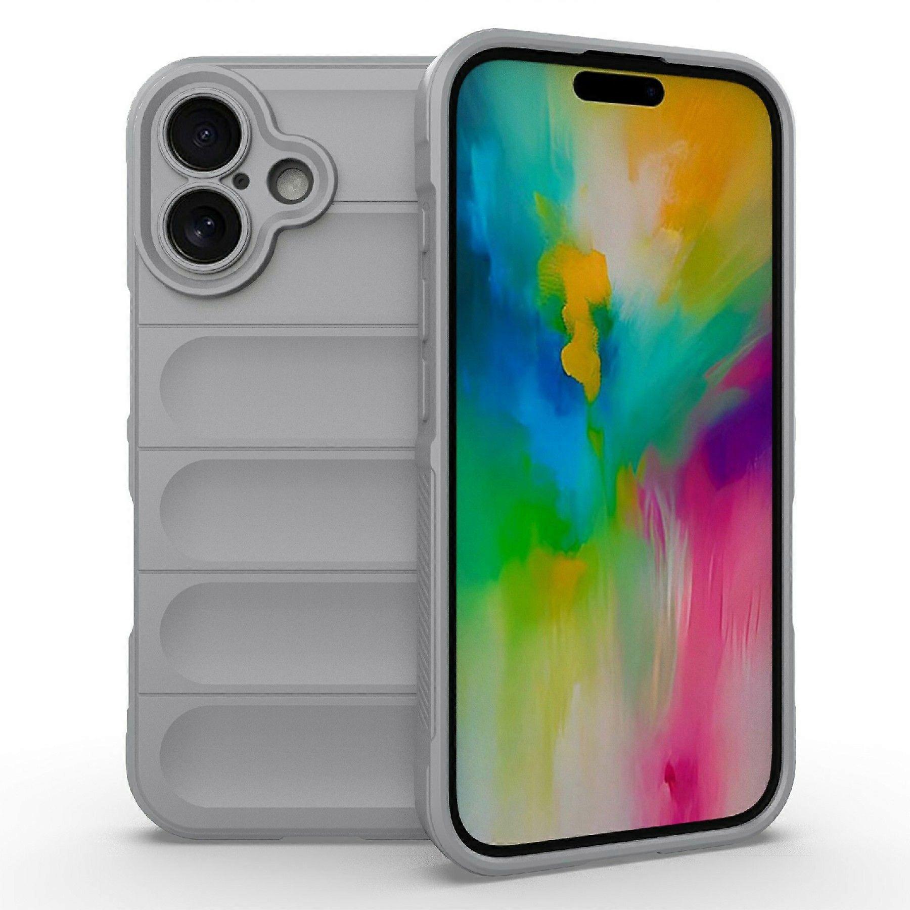 AMORUS For iPhone 16 Plus Case Shockproof Soft TPU Rugged Phone Back Cover