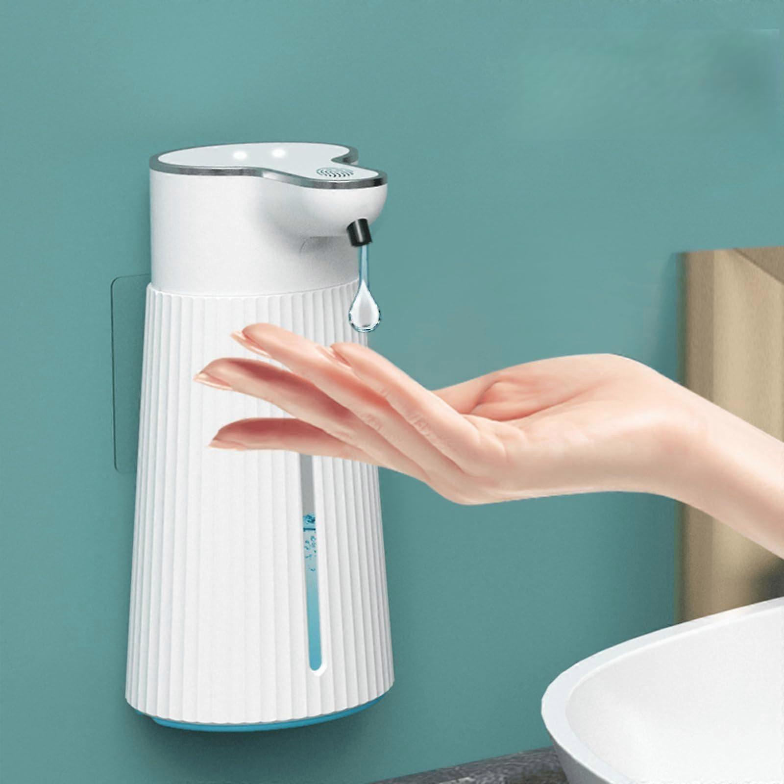 Automatic Soap Dispenser Touchless Smart Sensor IPX6 Waterproof 400ml Wall Mounted Rechargeable for Bathroom Kitchen