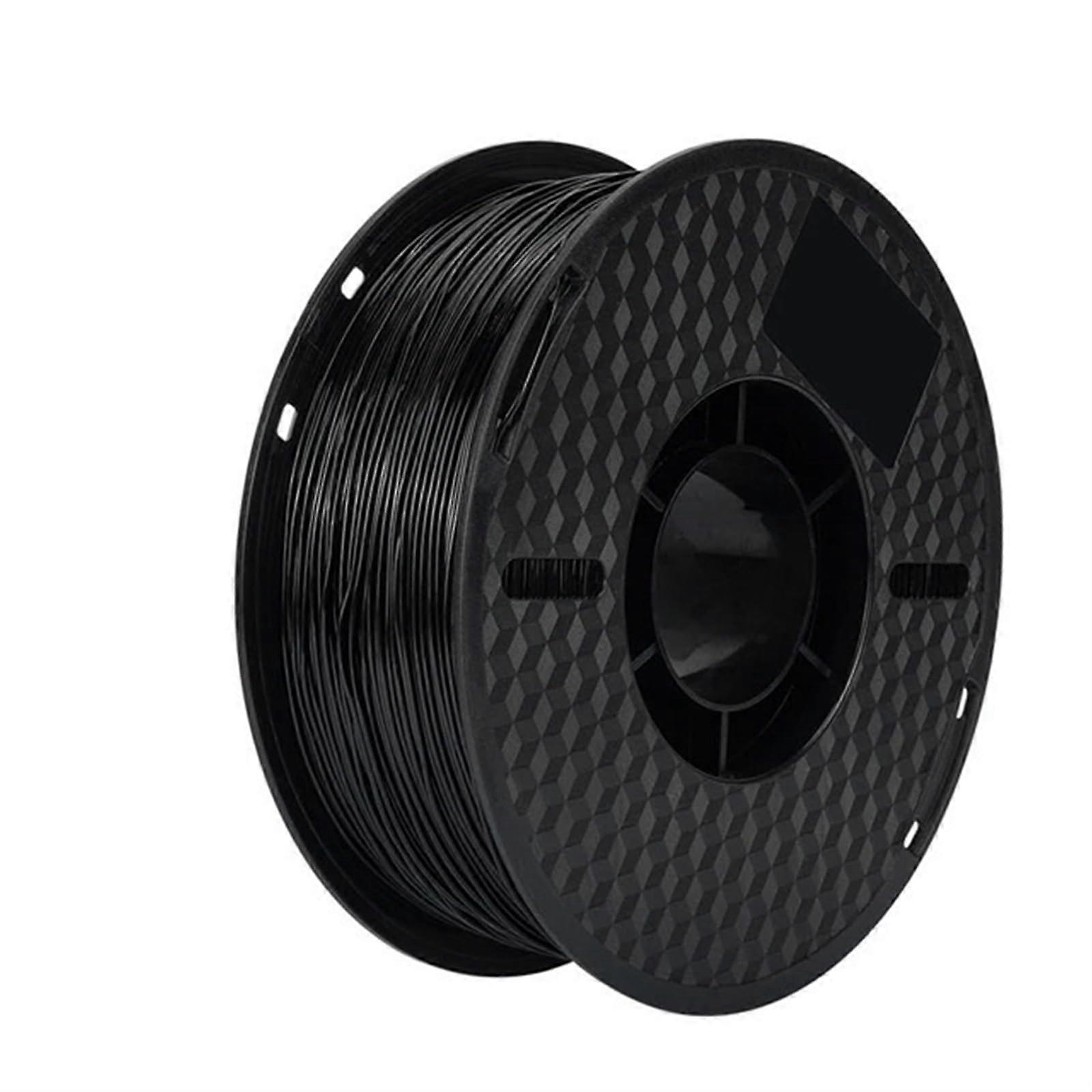 TPU 3D Printer Filament 1.75mm Black Flexible  Resilience Material 1kg for Precise Printing