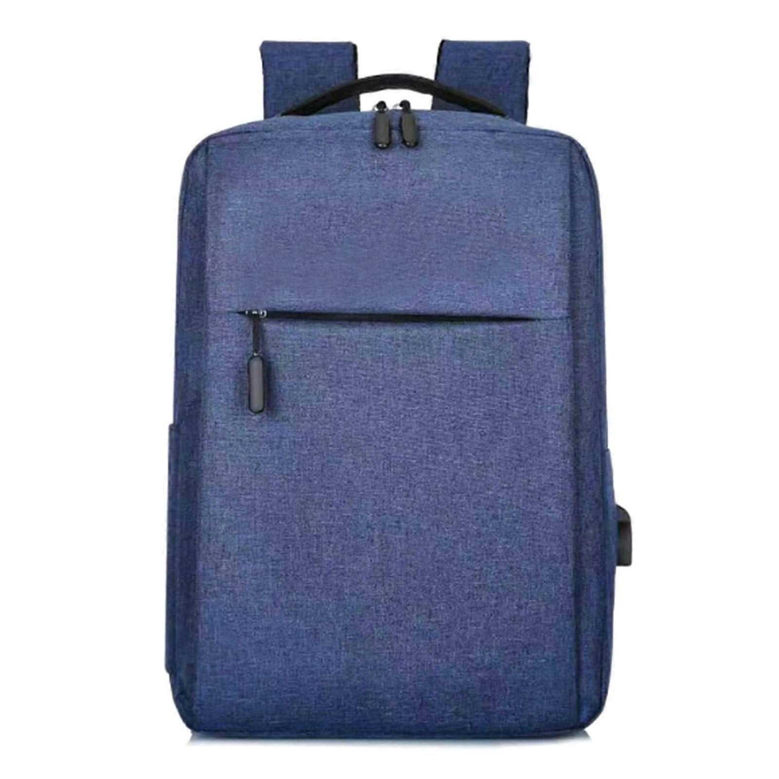 Travel Bag Waterproof Nylon Backpack with USB Charging for PS5 Console and Controller Storage Blue