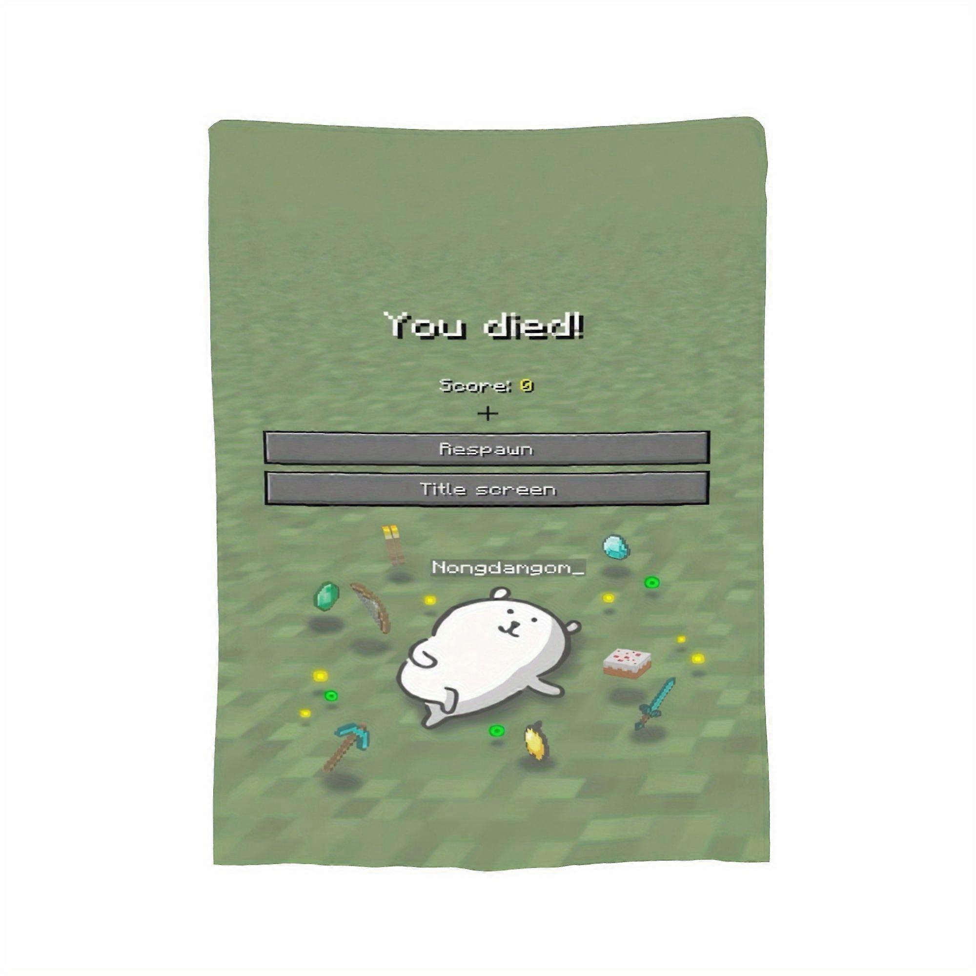 Self mocking Bear Inspired Flannel Blanket Blanket Soft