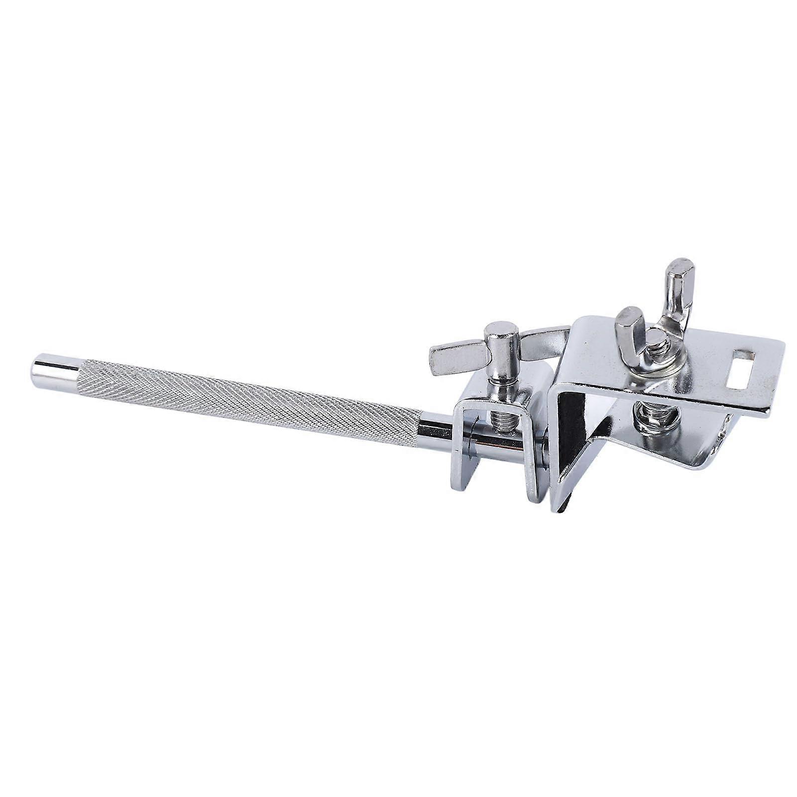 Drum Stand Clamp Adjustable Cowbell Mount with Durable Metal Build and Secure Percussion Hold