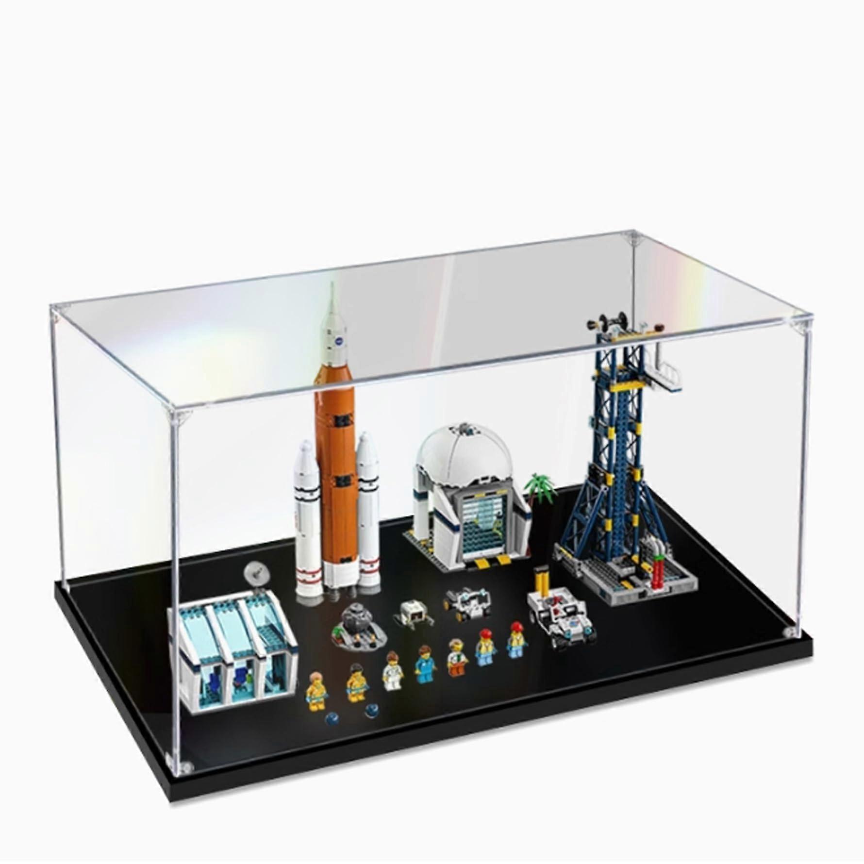 Acrylic Display Case for  Rocket Launch Center 60351, Dustproof Clear View, ImpactResistant