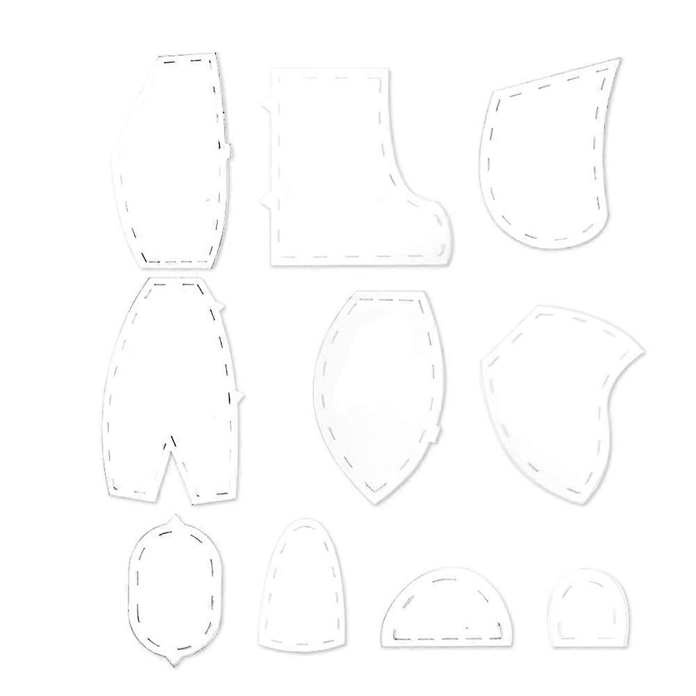 Memory Bear Template Ruler Set, Memory Bear Sewing Patterns Template, Quilting Cutting Template Ruler(10In)