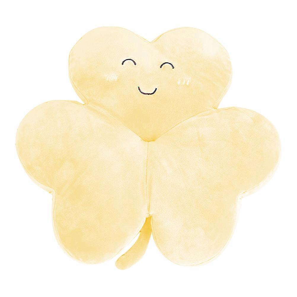 Couch Throw Pillows Home Decoration Plush Material Sofa Bed Decor Shamrock Shape 1Pack